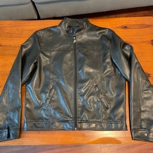 Leather jacket mens XXL